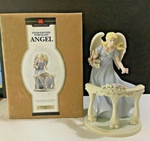 Holiday 2005 Member’s Mark Hand Painted Porcelain “Angel" w/Bouquet 12” Figurine - Picture 1 of 9