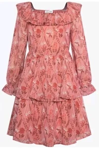 Grace Karin Mädchen Größe 12Y Kleid Blumen Langarm Lagenlook Rosa Floral - Bild 1 von 5