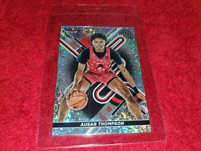 2023 TOPPS FINEST OVERTIME AUSAR THOMPSON SPECKLE 105/175  DETROIT PISTONS - Image 1 of 2