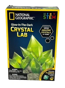 National Geographic Glow in the Dark Crystal Lab Alter 8+ lustiges STEM-Projekt NEU - Bild 1 von 2