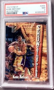 1997 TOPPS FINEST KOBE BRYANT Showstoppers #262 LAKERS 2ND YEAR PSA 7 &5 Bonus 