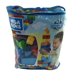FISHERPRICE MEGA BLOKS BIG BUILDING BAG SET 80 PZ - Foto 1 di 3