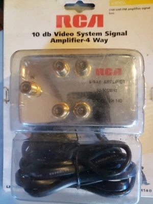 RCA 10db Video System Signal Amplifier-4 Way. Open Box..never Opened Or Used. - Image 1 of 3