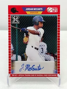 Jordan Mccants Auto RC 2021 Leaf Pro Set Béisbol Miami Marlins Rookie Prospect - Imagen 1 de 2