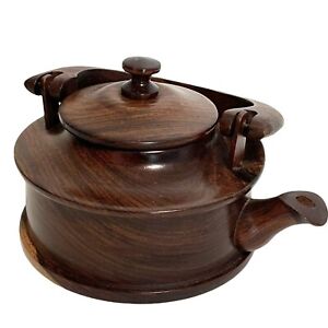 Handmade Cocobolo Wood Small Teapot With Lid Home Decor 4”