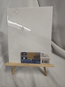 2pk Canvas Panels 8x10 Includes Wooden Easel Stand Screw Adjustable  - Picture 1 of 5