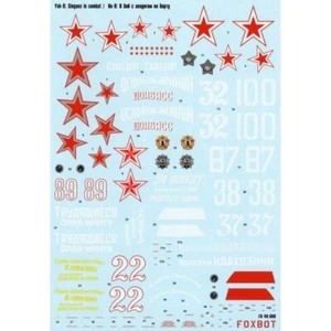 Foxbot 48-006 Scale 1:48 Decals Yak-9: Slogans in combat for scale model kit - Bild 1 von 24
