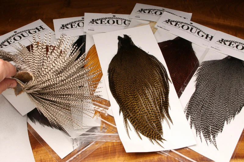 KEOUGH TYERS GRADE Capa Seca Mosca Atar Hackle Tú eliges Color Foto 1 de 1