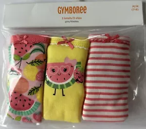 Gymboree Girl SZ Small 5-6 Briefs Underwear Panties 3 PC. NWT. Back To School. - Picture 1 of 2