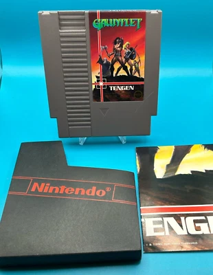 Gauntlet NES Nintendo Gauntlet completo con papeleo y póster Foto 1 de 4