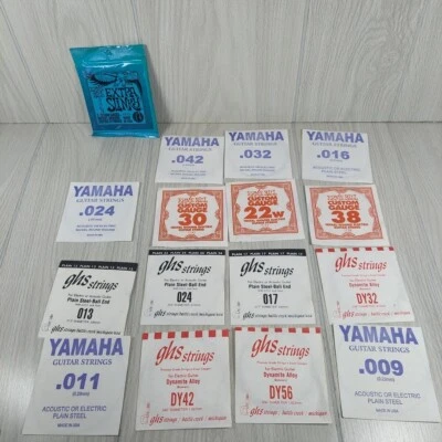 Lote de cuerdas de guitarra 21 cuerdas Yamaha Ghs Ernie Ball Foto 1 de 4
