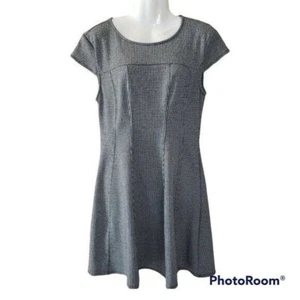 NWT RD Style Stitch Fix Dark Grey Houndstooth Dress sz med - Picture 1 of 5