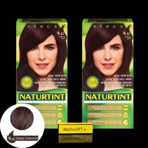Paquete de 2 castañas profundas Naturtint color de cabello permanente 4,32 - Imagen 1 de 1