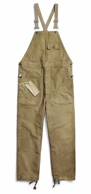 RRL Ralph Lauren LE Inspirado Militar Distress Grueso Selva Tela Overall-M Foto 1 de 2