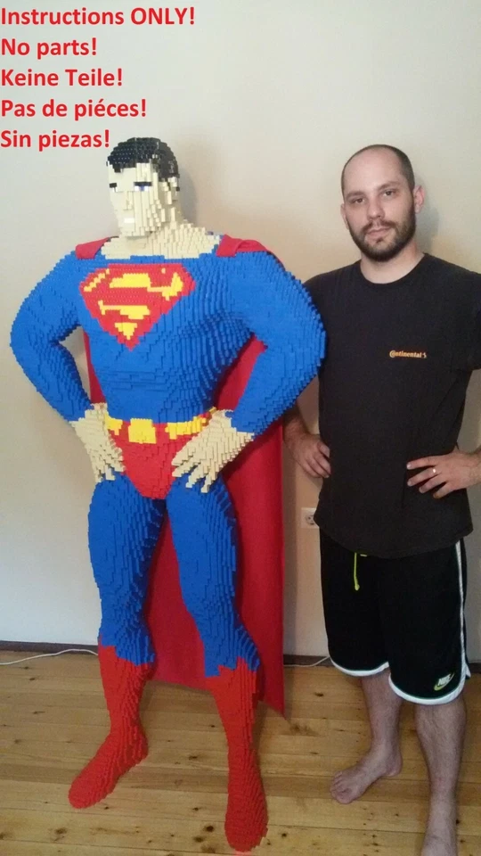LEGO Superman Life-size Statue building instructions INSTRUCTIONS ONLY NO BRICKS - Image 1 of 4