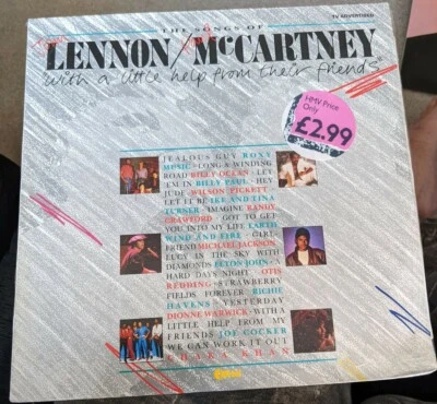 SEALED LP LENNON & MCCARTNEY WITH A LITTLE HELP FROM THEIR FRIENDS BEATLES 1985 - Image 1 of 2