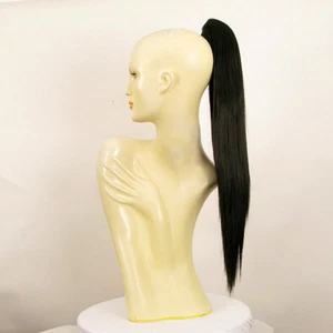 Extension Posticcio coda di cavallo 65 cm castano scuro bruno 7/2 peruk - Bild 1 von 8