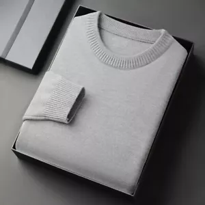 MAGLIONE IN COTONE, MAGLIONCINO CON GIROCOLLO, PULLOVER IN COTONE TINTA UNITA - Bild 1 von 23