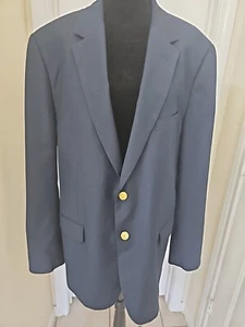 Alan Flusser Blazer Mens Solid Blue Size 44R - Picture 1 of 8