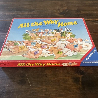 Ravensburger All The Way Home Vintage Board Game 1992 #210619 Pig Racing Game - Image 1 of 4