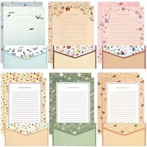 Stationery Writing Paper with Envelopes, Sweet Floral Style Lined Stationary ... - Picture 1 of 7