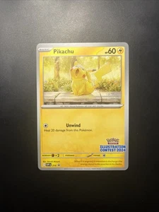 Pikachu 214 Black Star Promo - 2024 Pokemon Illustration Contest Stamped - NM - Bild 1 von 2