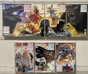 DC Comics Justice League vs Godzilla vs Kong #1-7 VARIANTE DI COLLEGAMENTO COMPLETA - Foto 1 di 1