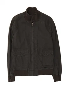 Chaqueta de bombardero CONVERSE para hombre UK 36 pequeña gris algodón AM10 - Imagen 1 de 3