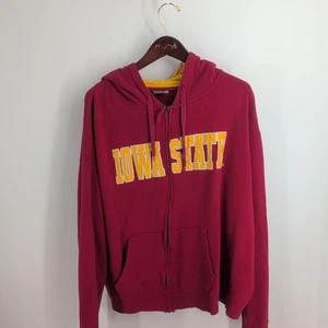 Iowa State Cyclones Football Stadium Athletics Full Zip Hoodie Red Size 2XL - Picture 1 of 9