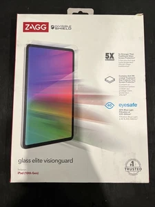 ZAGG Glass Elite VG AM-Apple Gen 10 Display Screen Protector Blue Light - Picture 1 of 8