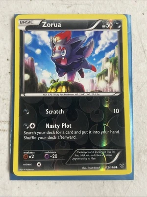 🔥 ZORUA XY REVERSE HOLO FOIL - POKEMON TCG CARD # 72/146 - Image 1 of 2