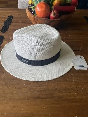 Новый с Ярлыками Panama Jack оригинальный шляпа черная лента с надписью один размер - Изображение 1 из 4