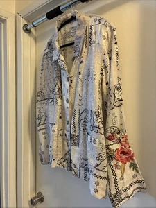 Giacca bandana da lavoro Johnny Was Workshop Biya Ashton ricamata donna XL - Foto 1 di 11