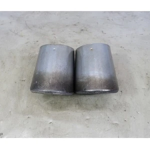 2014-2018 BMW F15 X5 35i 35d Exhaust Tailpipe Muffler Tips Pair Chrome OEM - Picture 1 of 5