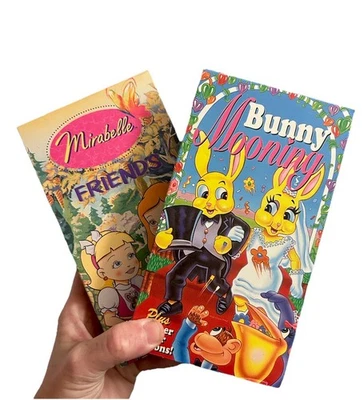 VHS Tape Lot (2) Tiger Electronics Rare HTF OOP Animated Video Kids 90s Era Vtg - Image 1 of 4