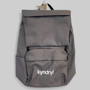 Kyndryl Merritt Laptop Backpack Bag Eco Friendly Recycled Poly Gray Backpack - Afbeelding 1 van 12