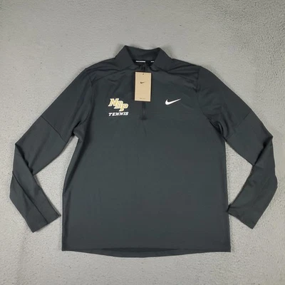 Pulôver de corrida Nike masculino grande Dri-Fit NBP tênis manga longa quarto de zíper - Imagem 1 de 4