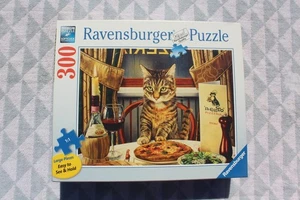 Ravensburger Katze Puzzle 300 Stück "IL Gatco" Pizzeria ~ Wein ~ Soft Click Technologie - Bild 1 von 1