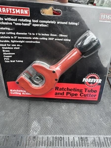Sexy Sears Craftsman Nos Ratcheting Tube &Pipe Cutter 51672 Rare Red 1/8”-1-1/8” - Picture 1 of 8