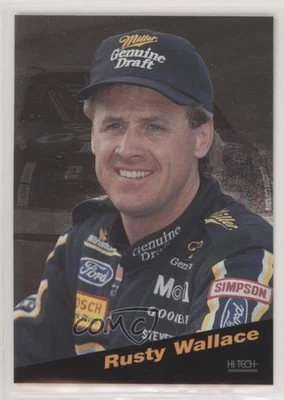 1995 Hi-Tech Brickyard 400 Top 10 Rusty Wallace #BY4 HOF - Image 1 of 2