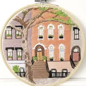 Hand Embroidery Kit 15cm - Beginners DIY Craft Project - Modern Needlework - Picture 1 of 1