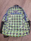 Hadaki Printed Coated Cool Backpack Cobalt Stars Blue Green Bookbag Laptop