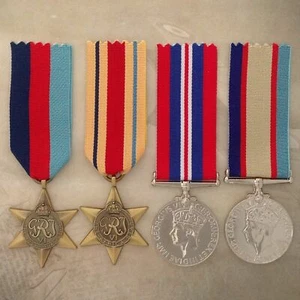 WWII AFRICA STAR + ASM MEDAL SET | WORLD WAR TWO | ANTIQUE TONE| AUSTRALIA - Picture 1 of 1