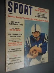 Dec 1960 Sport Magazine Johnny Unitas Baltimore Colts on Cover VF-
