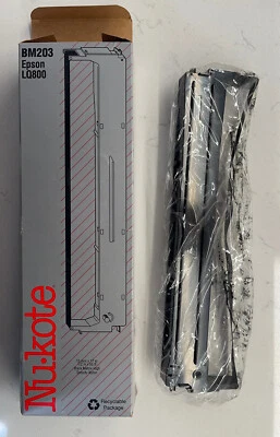 Nu-Kote Epson LQ-800 HP IBM Honeywell Ribbon Ink Cartridge BM203 7753 Black New - Image 1 of 3