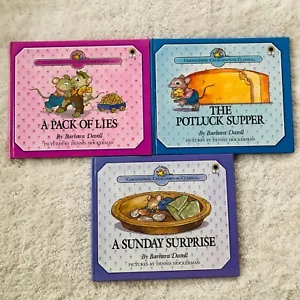 VTG CHRISTOPHER CHURCHMOUSE CLASSICS 3 HB Books Barbara Davoll Christian Values - Foto 1 di 12