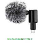 3.5mm/Type-c Mobile Phone Single Directional Adjustable Mini Microphone Mic