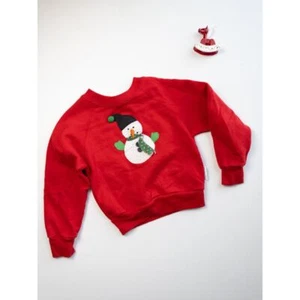 Garanimals vtg Festive Snowman Christmas Sweatshirt - Picture 1 of 4