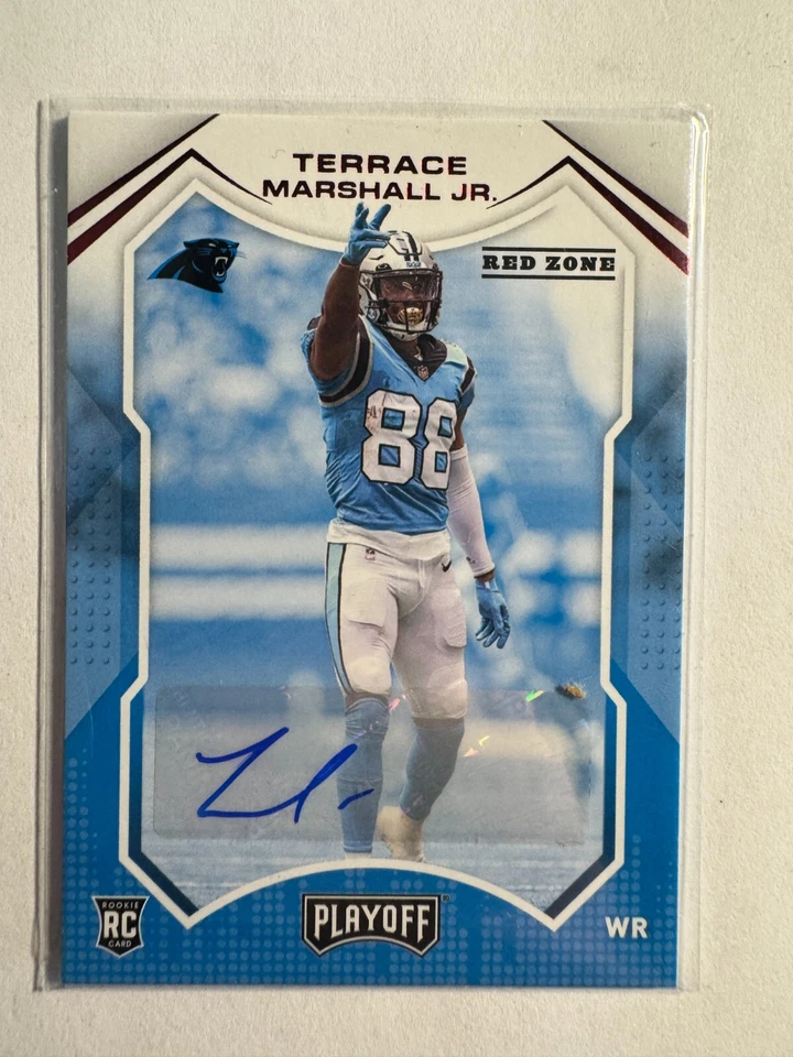 K305,800 - 2021 Playoff Rookies Auto Red Zone #220 Terrace Marshall Jr. - Image 1 of 1