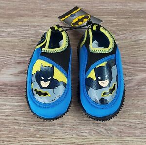 NEW DC Batman Baby Toddler Slip On Aqua Water Size 5/6 Shoes Slippers Sandals